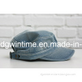 Cotton Denim Military Cap Cotton Flat Army Cap Washed Cap (HM-119)